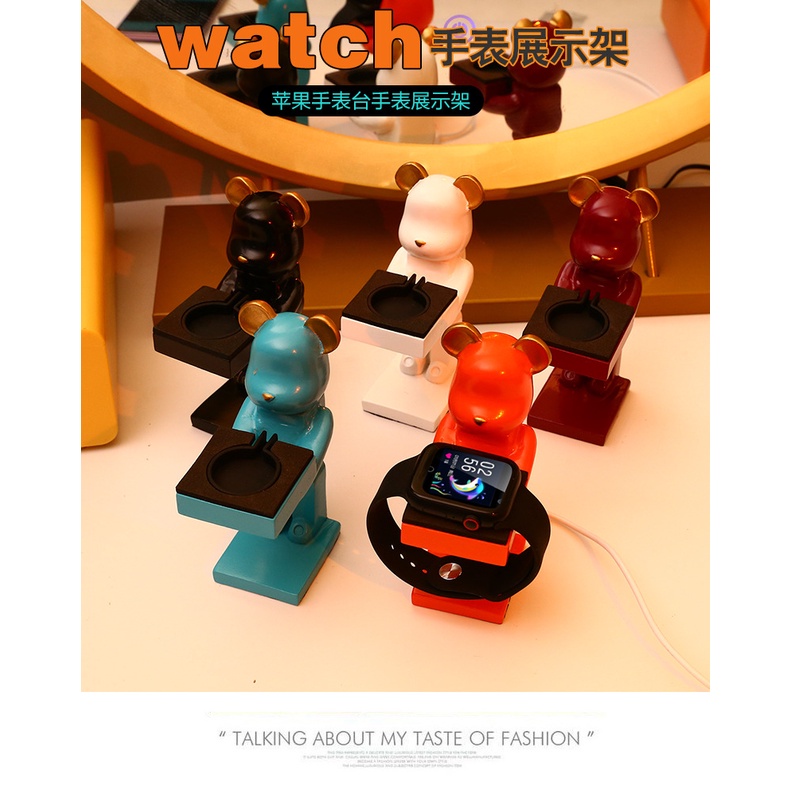 Giá Đỡ Kiêm Đế Sạc Không Dây Hình Phi Hành Gia Sáng Tạo Phù Hợp Cho Apple Watch