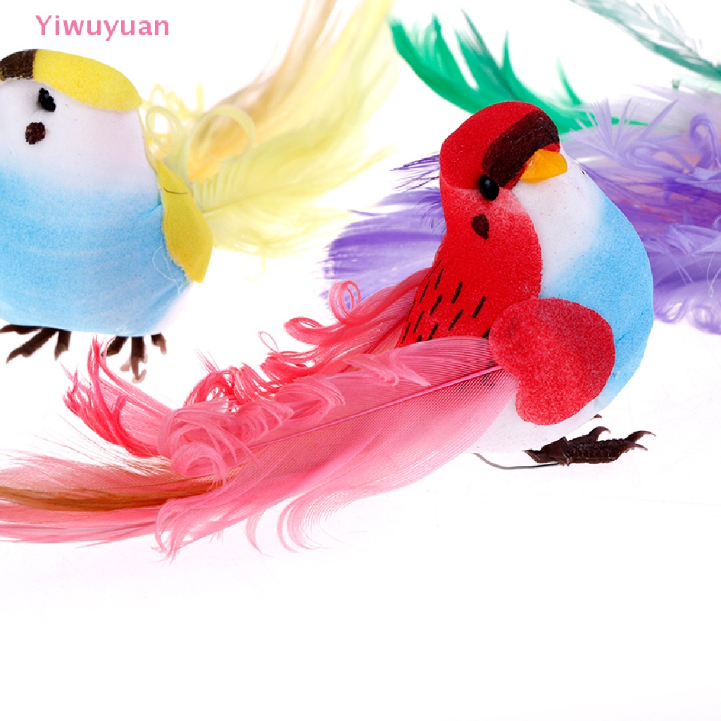 (MớI) Chim Trang Trí XốP Lông Vũ NhiềU MàU SắC