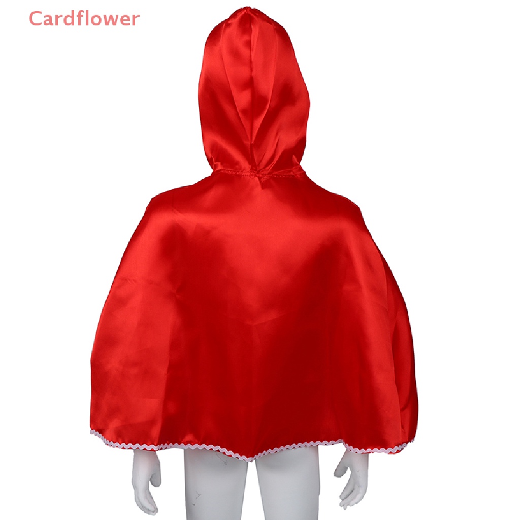 &lt;Cardflower&gt; Little Red Riding Hood Costume Cape Dress Up Halloween Capelet Cosplay Princess Cloak For Women And Girls Festive Costumes New