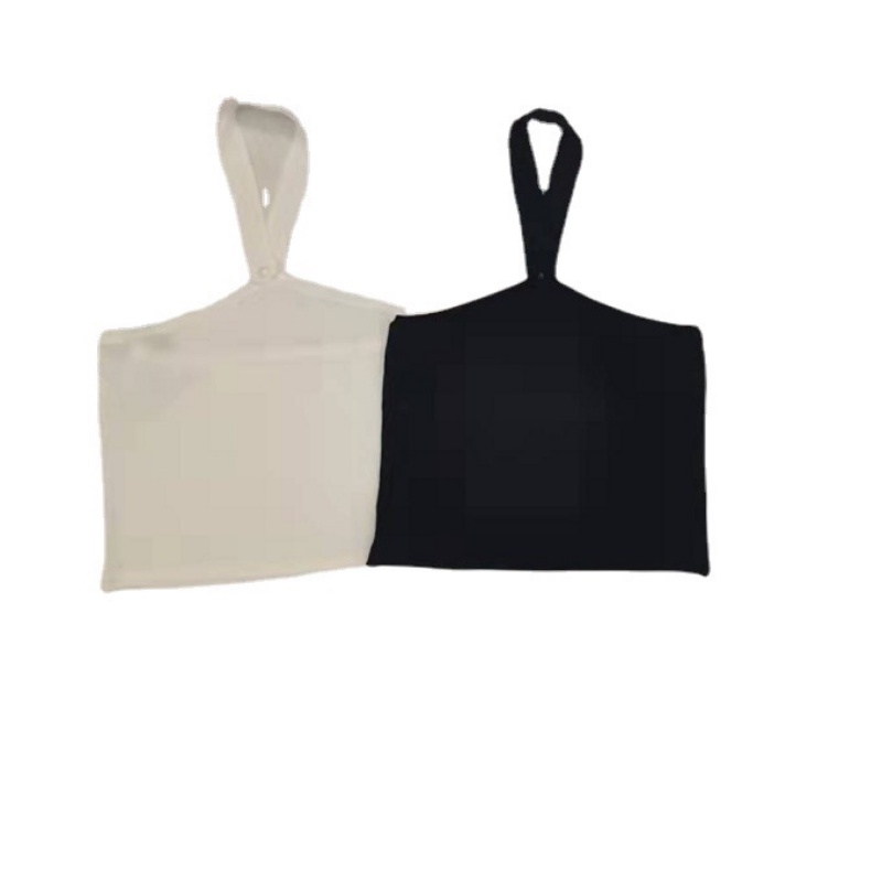 Áo Croptop Trễ Vai Dáng Ôm Màu Đen Thời Trang Quyến Rũ Cho Nữ