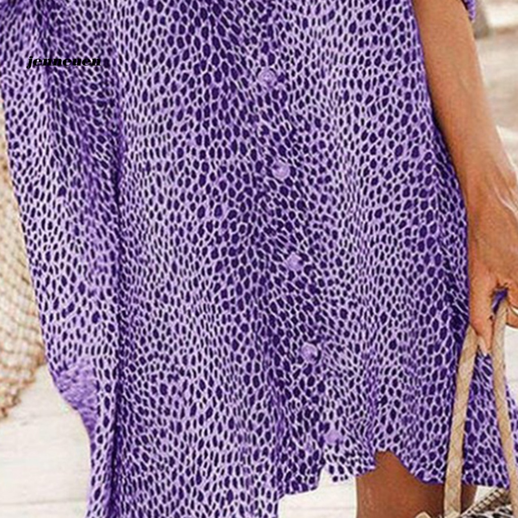 Áo Sơ Mi Dáng Rộng In Họa Tiết Da Báo Thời Trang Dành Cho Nữ