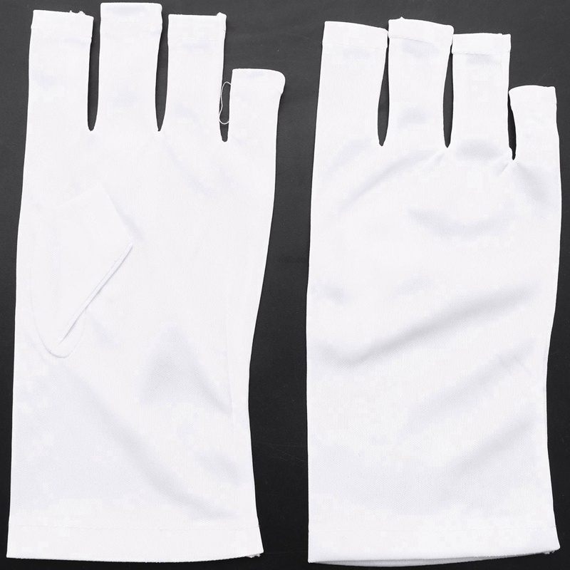 1 Cặp Găng Tay Chống Tia Uv Khi Làm Móng Nghệ Thuật