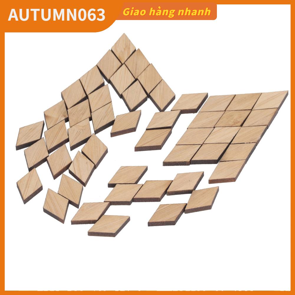 48 Miếng Lót Sàn Nhà Búp Bê 1: 12 Họa Tiết Hình Thoi Vintage