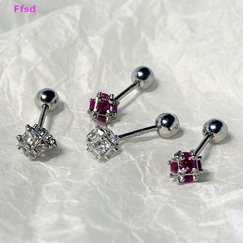 1 Đôi Khuyên Tai Đính Đá Zircon Thời Trang Cho Nữ