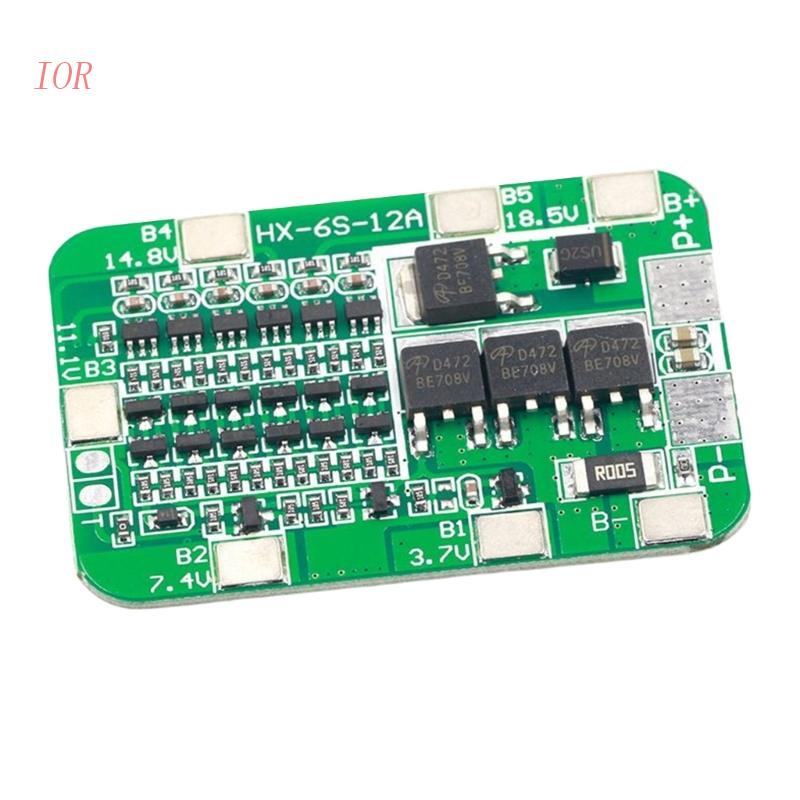 Bảng Mạch Sạc Pin Lithium 6 Dây BMS Chất Lượng Cao