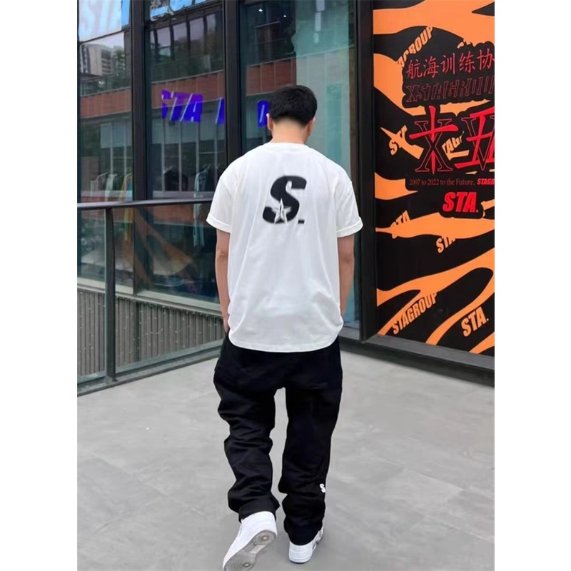 Sta - Phantom Áo Thun Cotton Tay Ngắn Dáng Rộng Cổ Tròn In Chữ Fzzy Dfdh Phong Cách Đường Phố Cho Nam Và Nữ