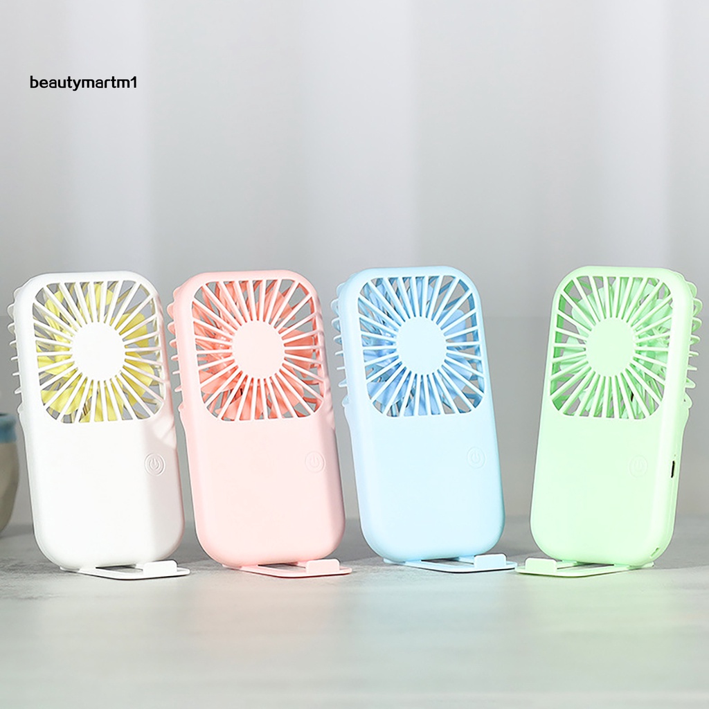Set 2 Quạt Mini Cầm Tay [BMM1] Không Gây Tiếng Ồn Sạc Lại Được Kiểu Dáng Dễ Thương Dành Cho Dorm