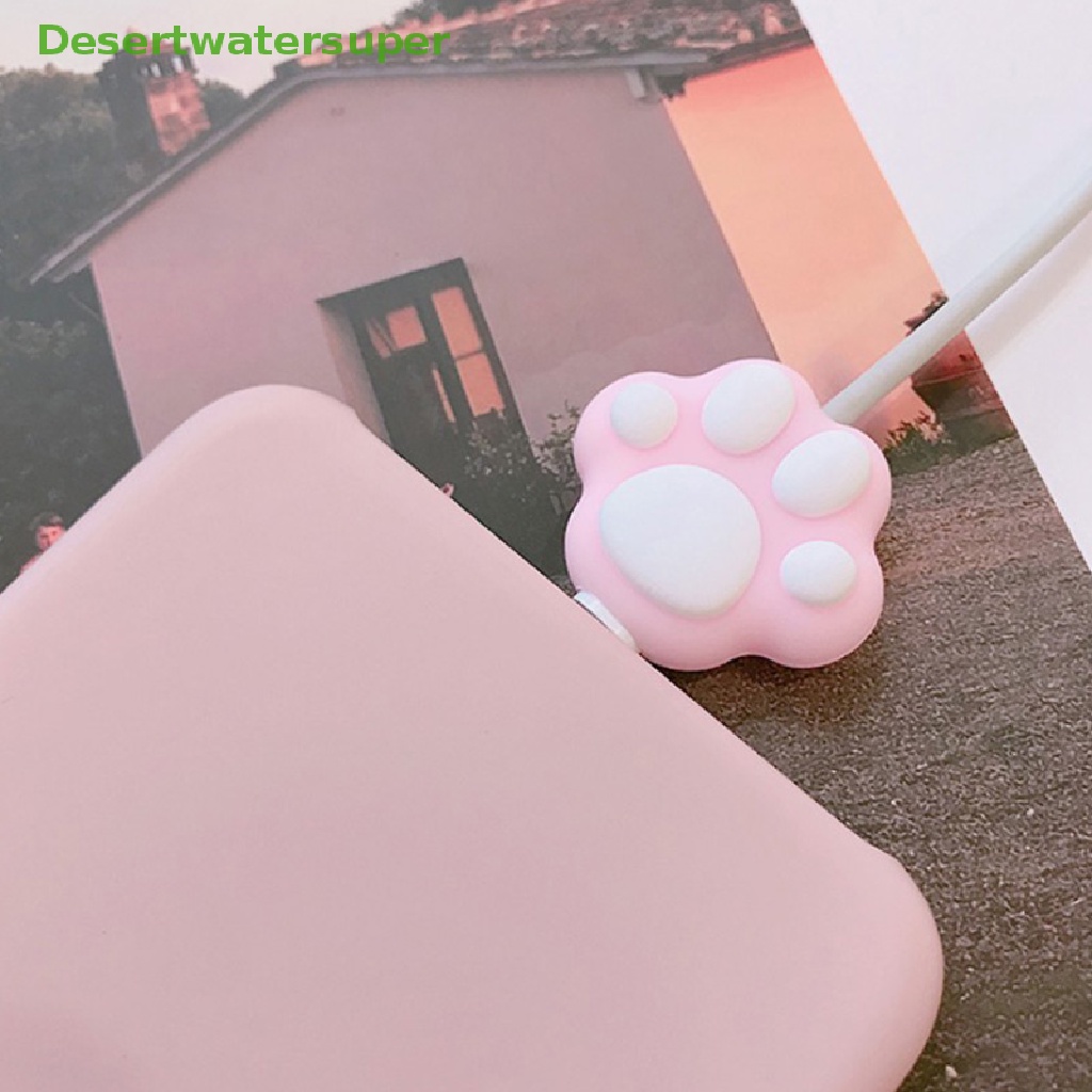 Phụ Kiện Bảo Vệ Dây Cáp Sạc Usb Bằng Silicon Dễ Thương