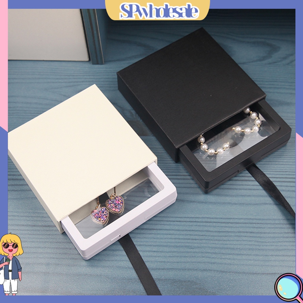 &lt;SPwholesale&gt; Hộp Đựng Trang Sức Dạng Kéo Dây Chống Oxy Hóa Bằng Giấy Mỏng Cho Cửa Sổ Cửa Hàng