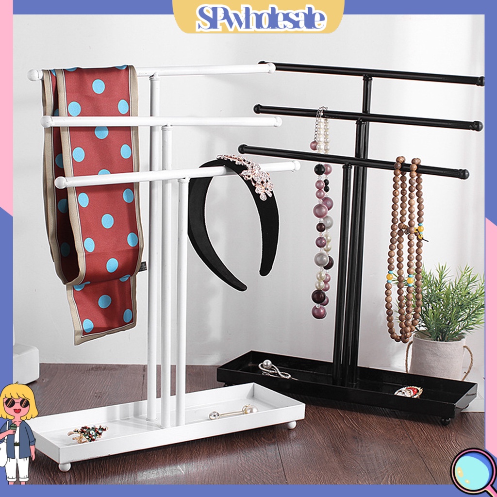 <SPwholesale> Giá Đỡ Trưng Bày Trang Sức Hình Chữ T Nhiều Tầng Dễ Lắp Ráp Tiết Kiệm Không Gian