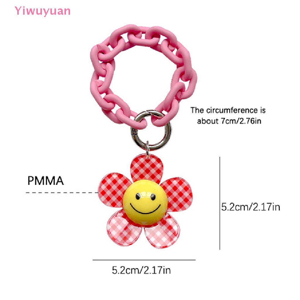 < Yiwuyuan > Móc Khóa Acrylic Hình Hoa Hướng Dương Dễ Thương Phụ Kiện Túi Xách Nữ Mới