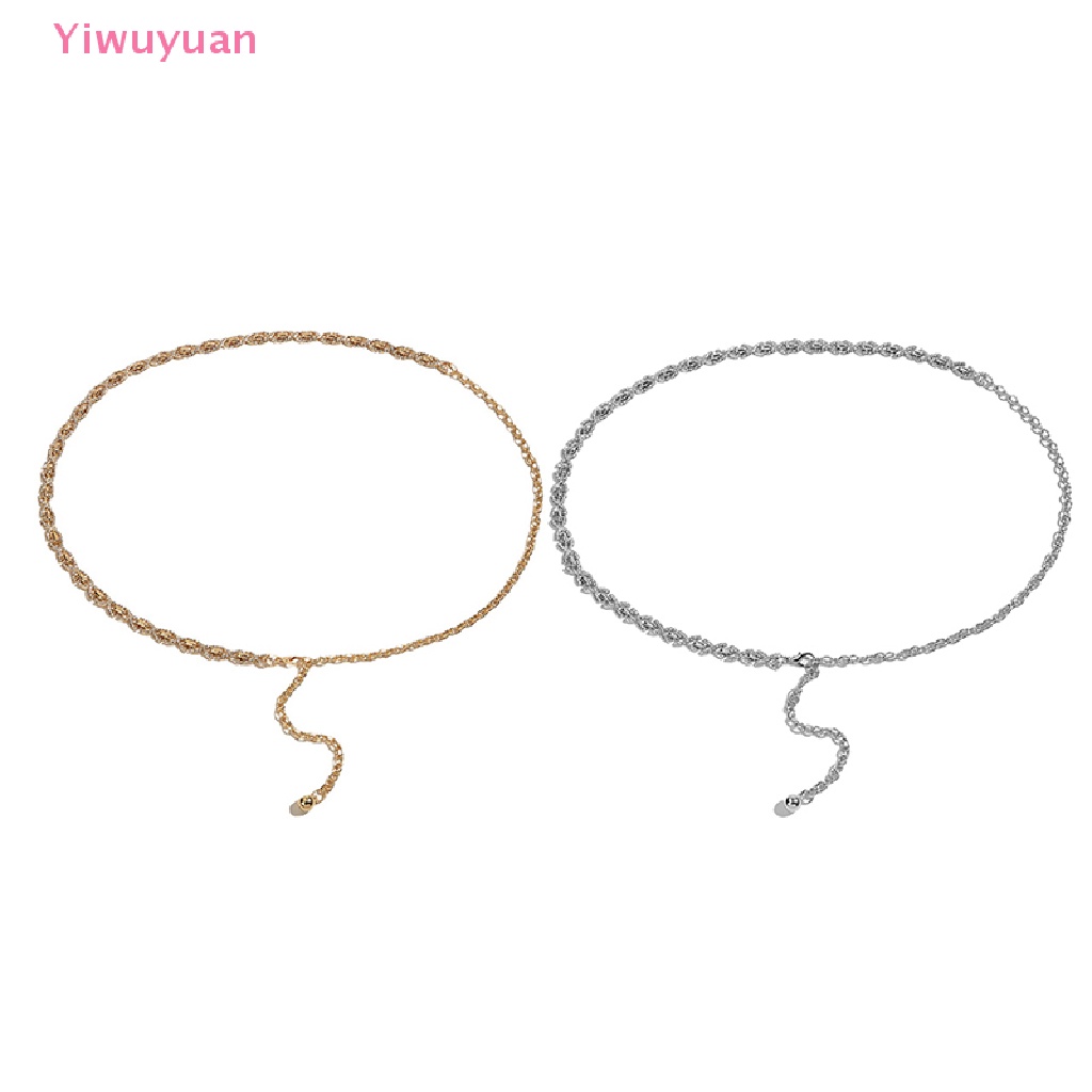 Thắt Lưng Dây Xích Kim Loại Thời Trang Mới Cho Nữ