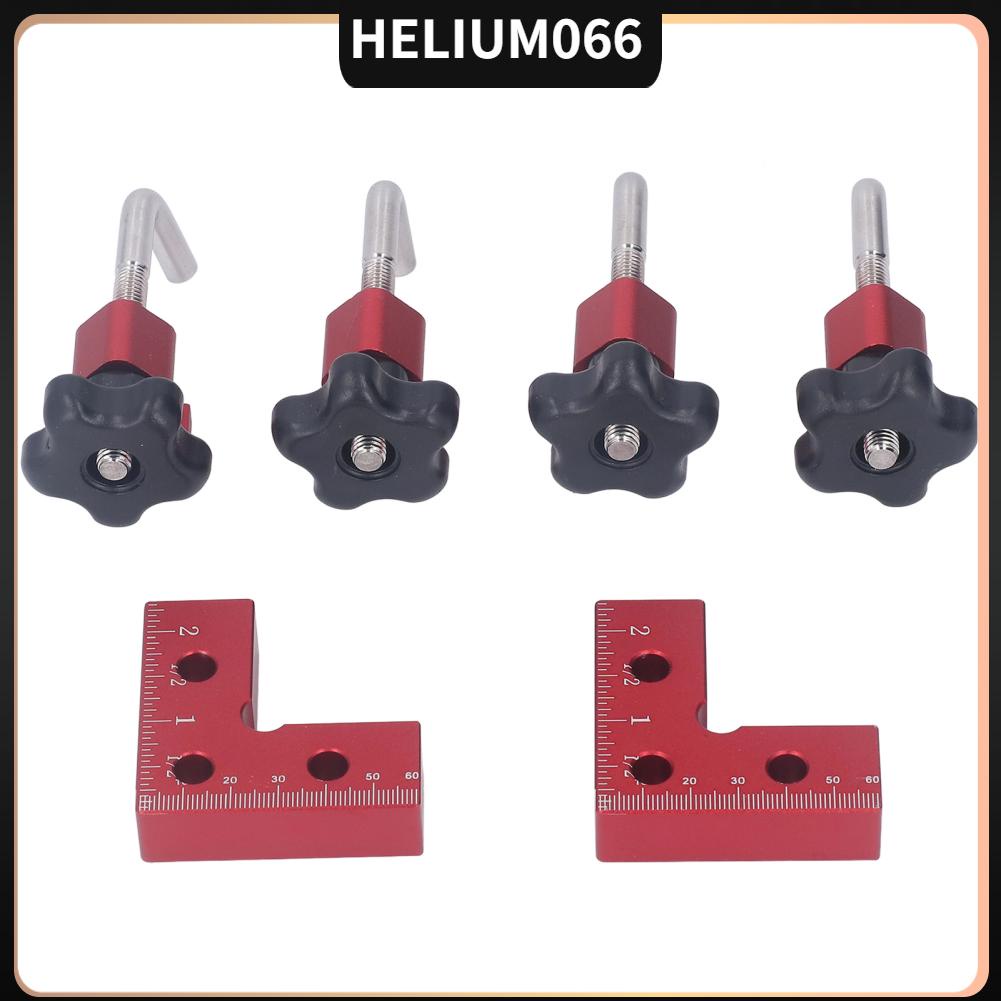 Helium066 Định Vị 90 Độ Vuông Góc Kẹp Hợp Kim Nhôm Thợ Mộc Công Cụ Cho Ngăn Kéo Hình Fram