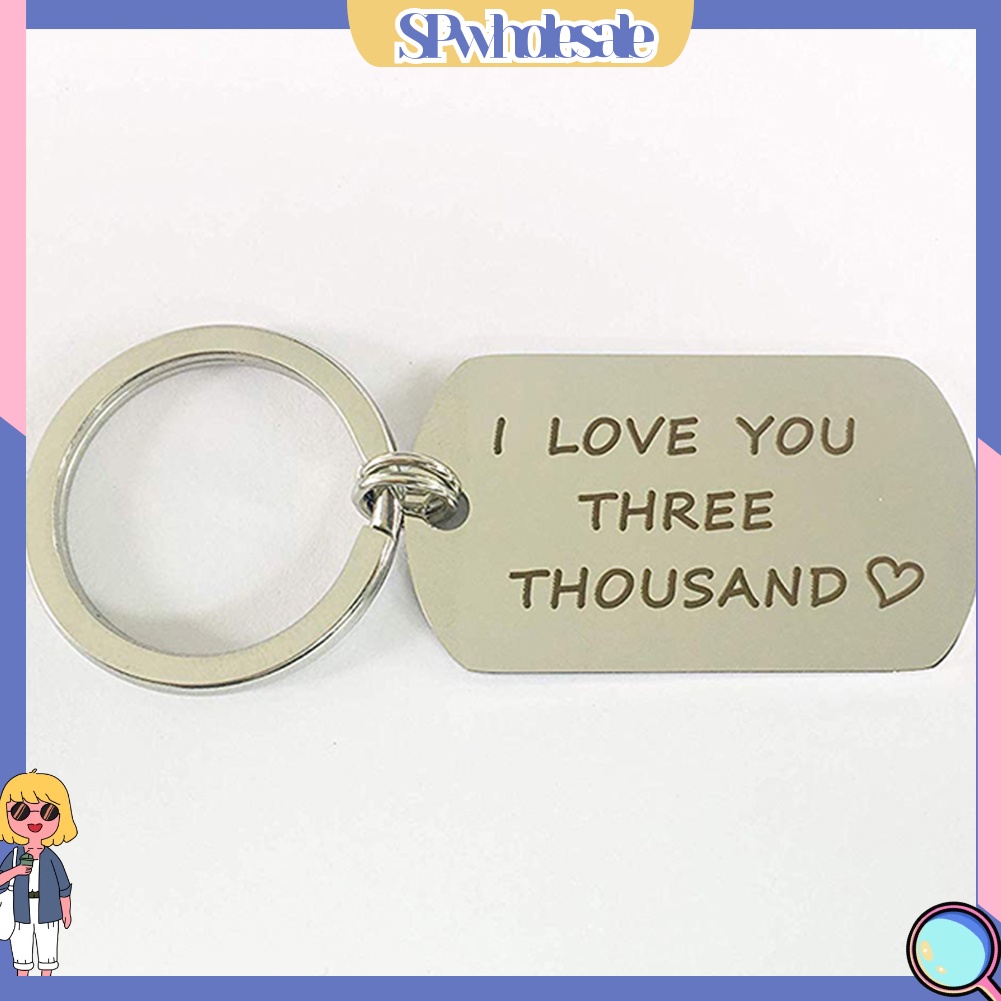 <SPwholesale> Giá Đỡ Chìa Khóa Bằng Thép Không Gỉ I Love You Three Thousand