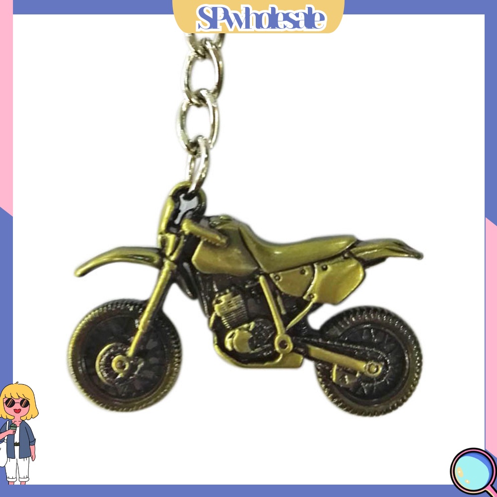 <SPwholesale> Bộ 2 Móc Khóa Hợp Kim Hình Xe Mô Tô