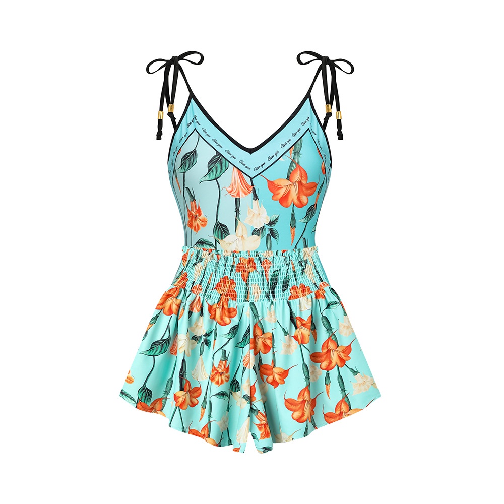 Bikini Một Mảnh Cột Dây Hai Mặt Phong Cách Mới Cho Nữ đồ bơi