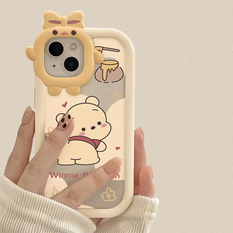 ✅Ốp Điện Thoại Trong Suốt Họa Tiết Hoạt Hình Winnie the Pooh Dễ Thương Cho Iphone 11 14iPhone13 promax 12 78p