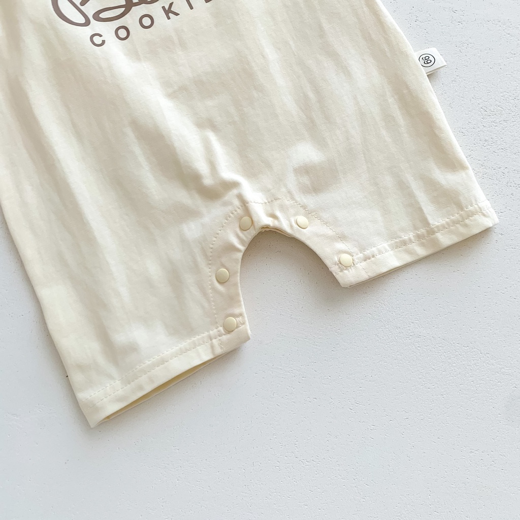 Bộ Áo Liền Quần Sát Nách In Hoạt Hình Gấu Dễ Thương Thời Trang Mùa Hè Cho Bé Từ 0-2