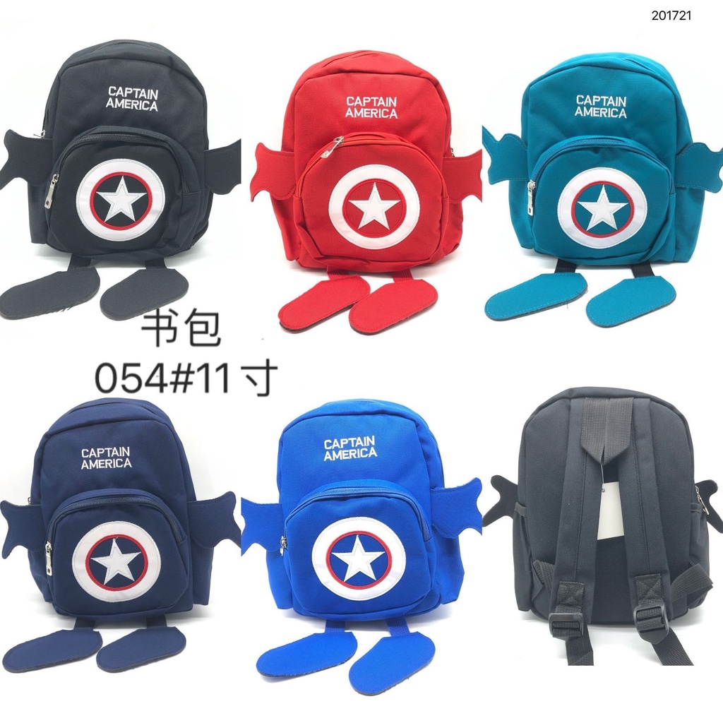 Phim Hoạt Hình Dễ Thương Đội Trưởng Mỹ Người Nhện Trẻ Em Chống Thất Lạc Ba Lô Bé Trai 2-6 Tuổi Mẫu Giáo
