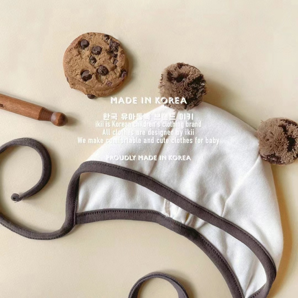 Áo Liền Quần Tam Giác Tay Dài In Hình Bánh Quy Dễ Thương Thời Trang Xuân Thu Cho Bé