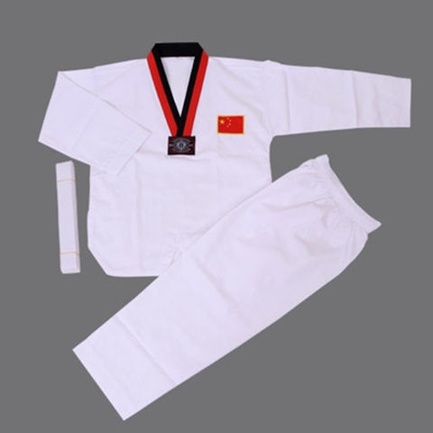 Bộ Đồ Tập Võ Taekwondo Vải Cotton Tay Ngắn Thời Trang Mùa Hè Cho Người Lớn Và Trẻ Em