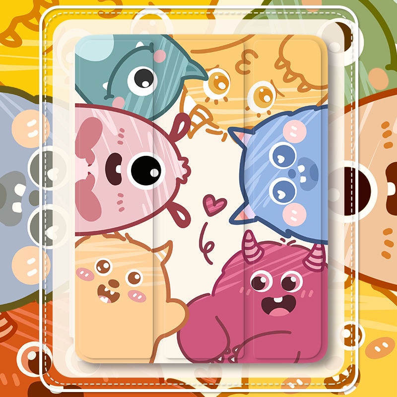 Ốp Máy Tính Bảng Mềm Hình Quái Vật Dễ Thương Cho iPad Gen10 7 / 8 / 9 10.2 "Air4 / Air5 Pro11" Pro12.9 "2022 mini6