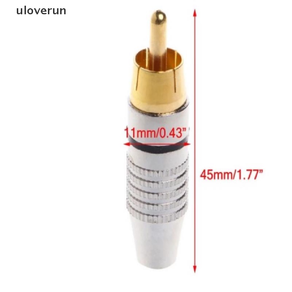 Set 10 Phích Cắm RCA Mạ Vàng Tiện Dụng