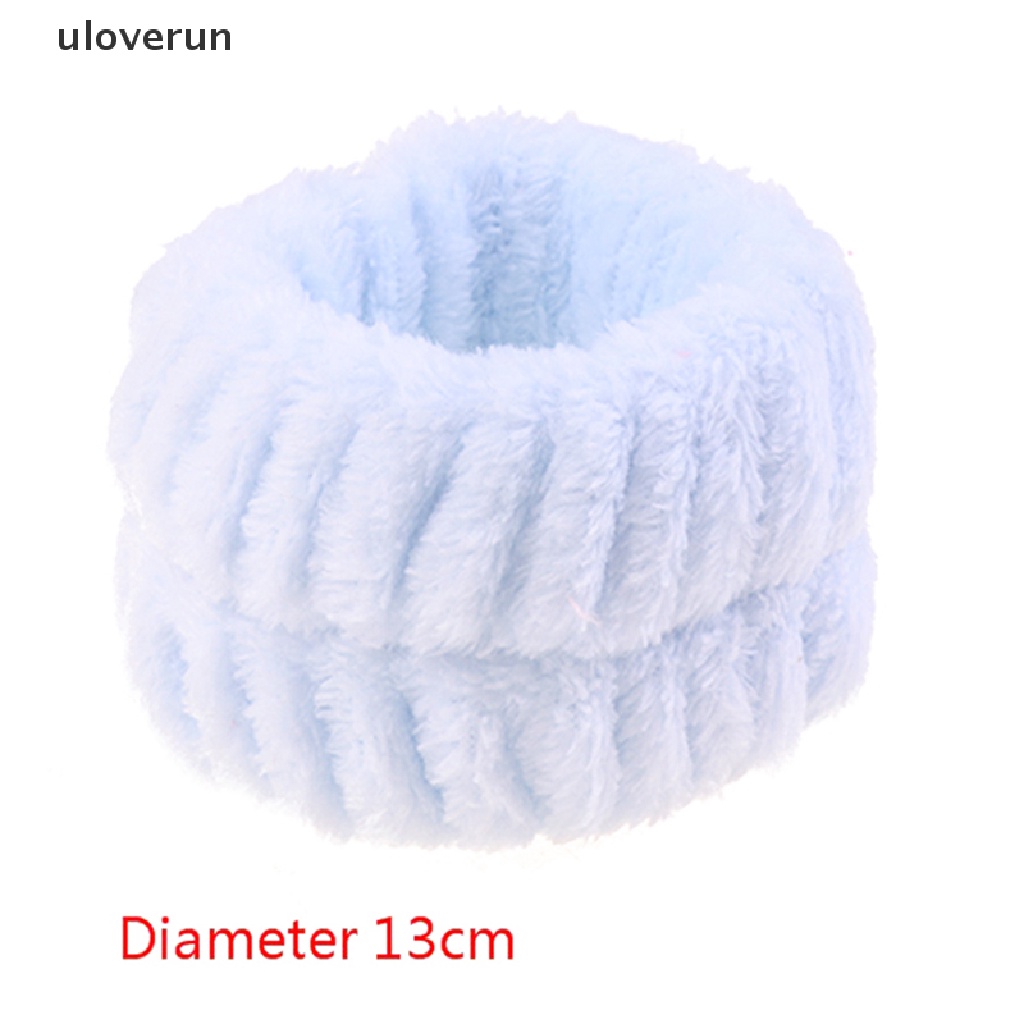 1 Chiếc Băng Đeo Cổ Tay Chạy Bộ Vải Lông Màu Trơn Thấm Hút Tốt