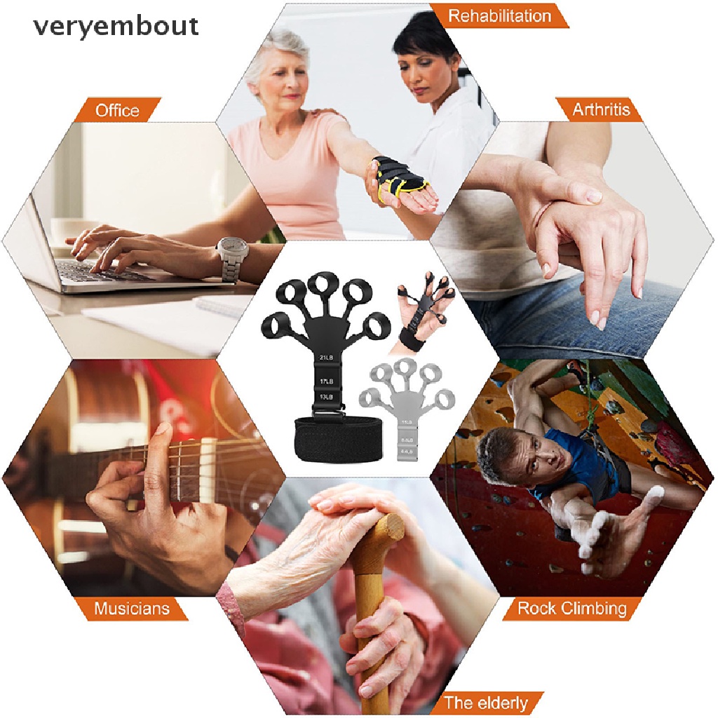 Ut Dụng Cụ Tập Lực Ngón Tay Bằng Silicone Tiện Dụng