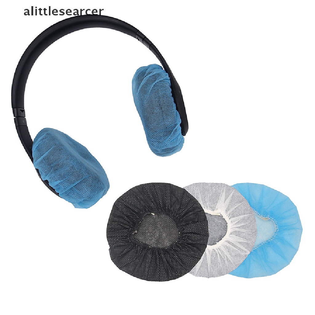 Set 100 Vỏ Bọc Tai Nghe Vệ Sinh Bằng Vải Không Dệt Co Giãn Dùng Một Lần