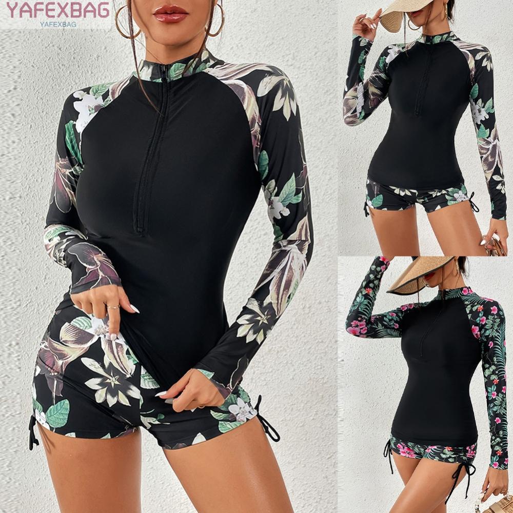 Women Swimsuit Slight Stretch Spandex Split Sunscreen Surfing Brand New