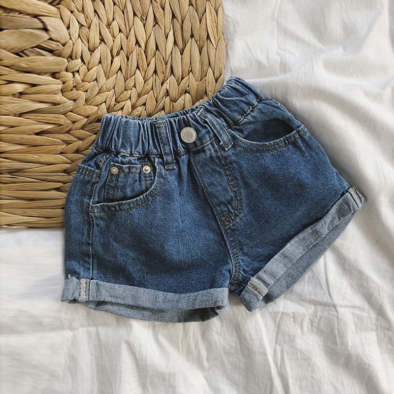 Chân Váy Jeans Xếp Ly Dáng Rộng Dễ Phối Đồ Thời Trang Mùa Hè Cho Bé Gái