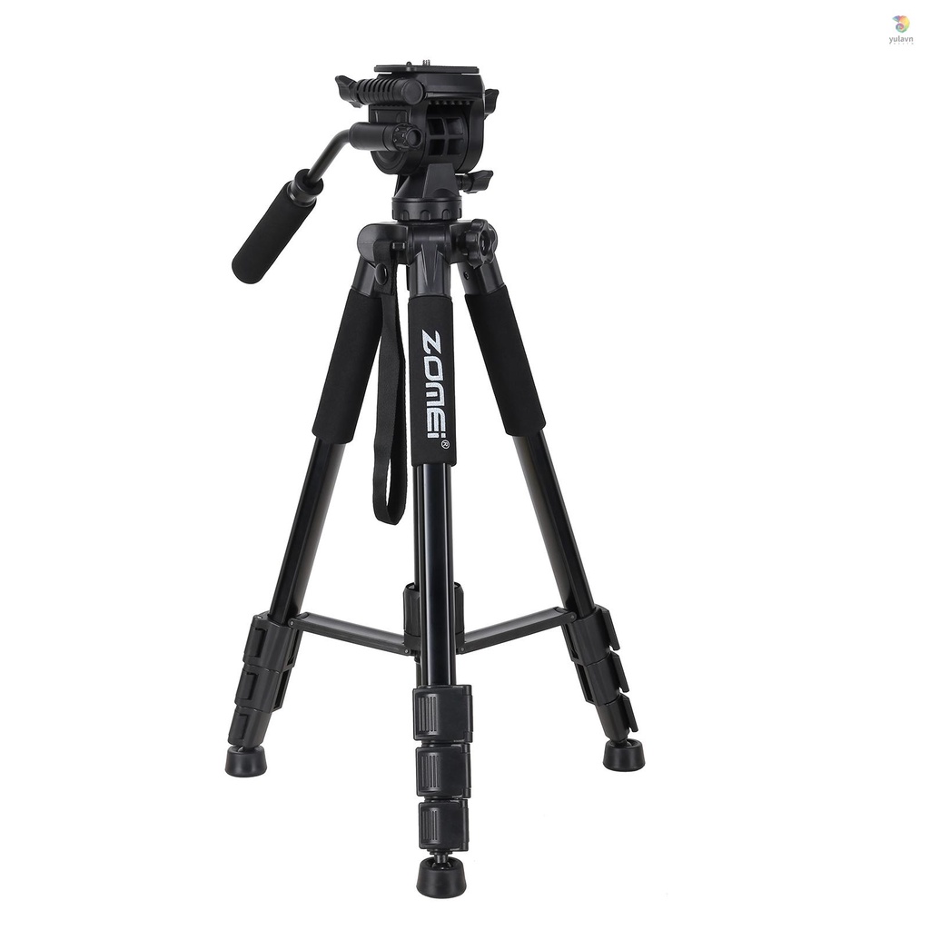 Gậy Ba Chân 4 Phần Mở Rộng ZOMEI Q310 Bằng Hợp Kim Nhôm Chuyên Nghiệp Cho Máy Ảnh DSLR ILDC Mũ Nồi Tải Trọng Lớn Chất Lượng Cao