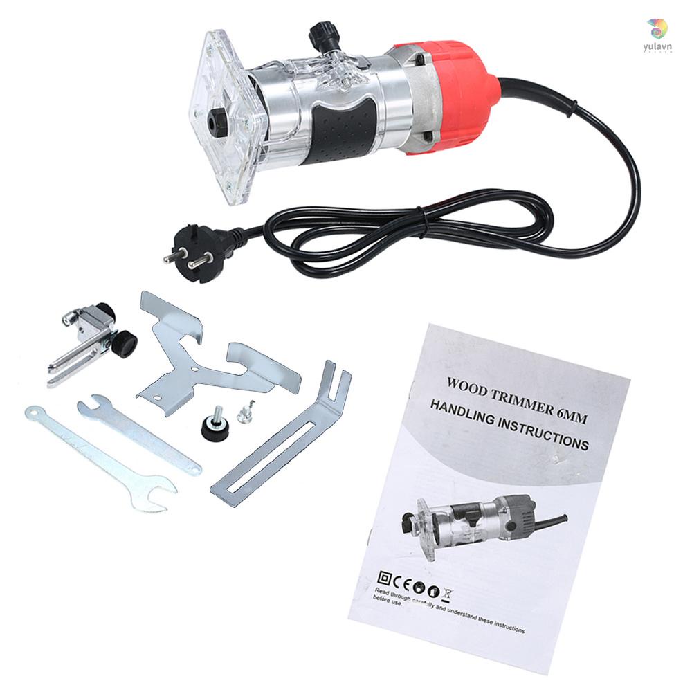 Bộ Định Tuyến Gỗ 220V 800W 30000r / Phút Với Đế Trong Suốt Bằng Nhôm Chuyên Dụng