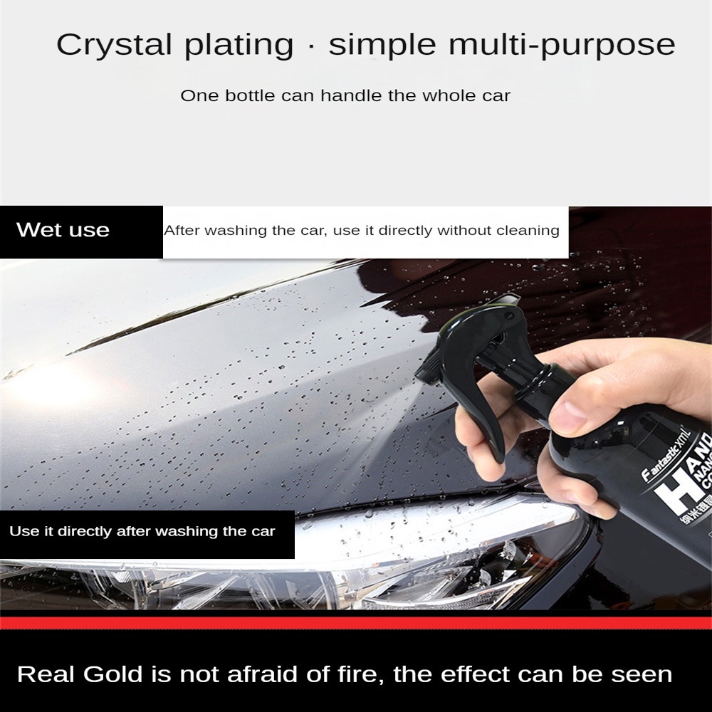 Sơn Phủ Xe Hơi Bằng Gốm 500Ml 9H Nano Lỏng Sơn Đánh Bóng Chống Thấm Nước Pha Lê Kỵ Nước Độ Cứng Sáp Đánh Bóng Xe Hơi