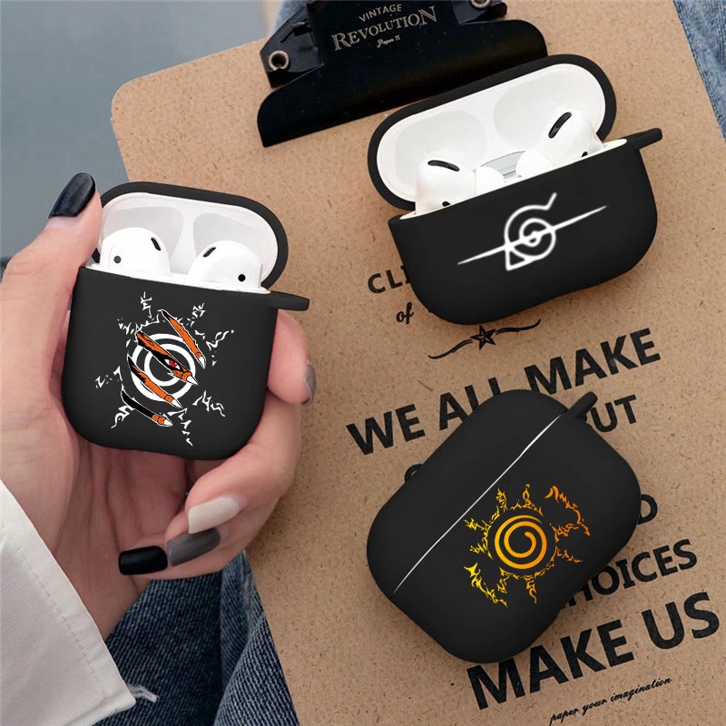 Vỏ Bảo Vệ Hộp Sạc Tai Nghe Airpods Pro Apple 1 Generation 2 Bluetooth Không Dây Chất Liệu Silicon Họa Tiết Naruto