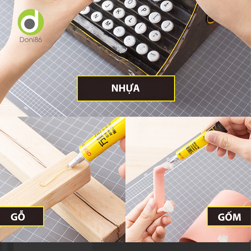 Keo dán giày mùi hương dễ chịu, an toàn cho da tay, sức khỏe, chất keo bền chặt - Doni - DOPK355