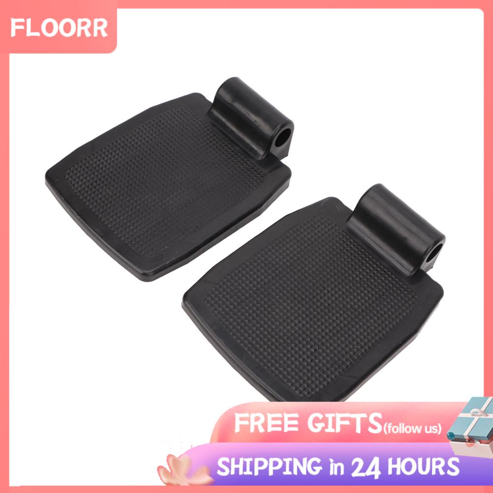 Floorr Wheelchair Foot Pedal Plastic Replacement 2pcs Ergonomic 7 Inch Wheelchair Footrest Assembly for Elderly for Daily Life