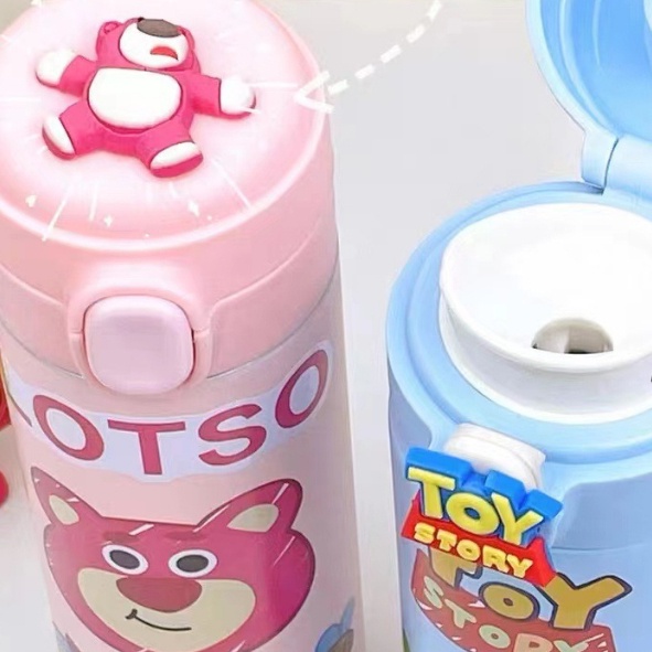 Bình giữ nhiệt bình nước giữ nóng lạnh Gấu dâu Lotso siêu hot dễ thương ILAHUI Phụ Kiện và Quà Tặng
