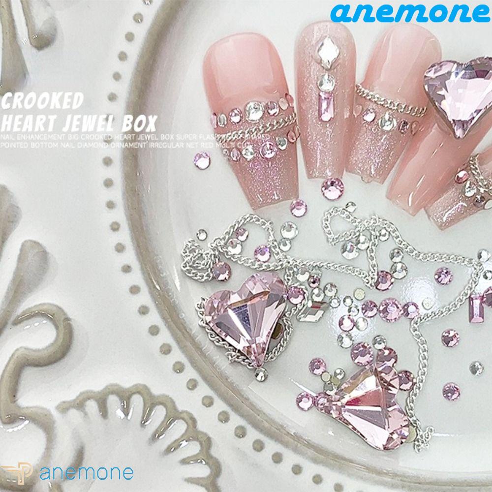 Mặt Dây Chuyền Trái Tim 3D Sang Trọng DIY|Phụ Kiện Trang Sức Trang Trí Móng Tay Xinh Xắn