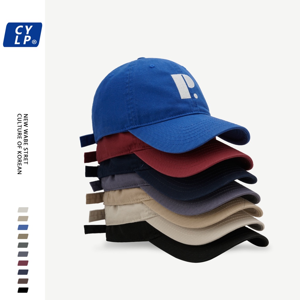 Mũ Lưỡi Trai Thêu Chữ P Phong Cách Hàn Quốc Thời Trang Mùa Hè Cho Cặp Đôi