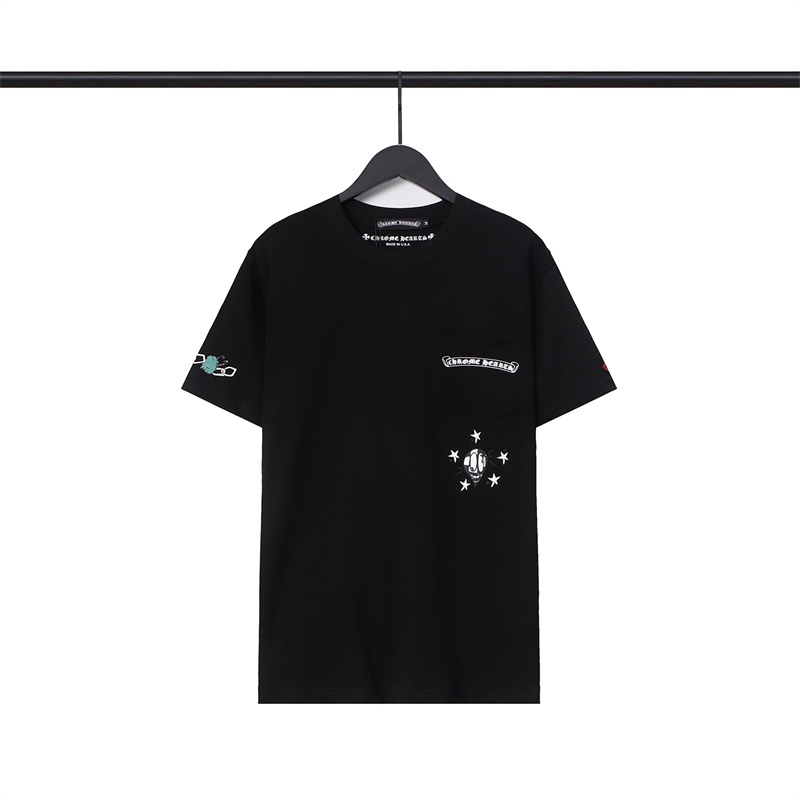 Áo Thun Cotton Tay Ngắn In Họa Tiết Hoạt Hình Graffiti Unisex