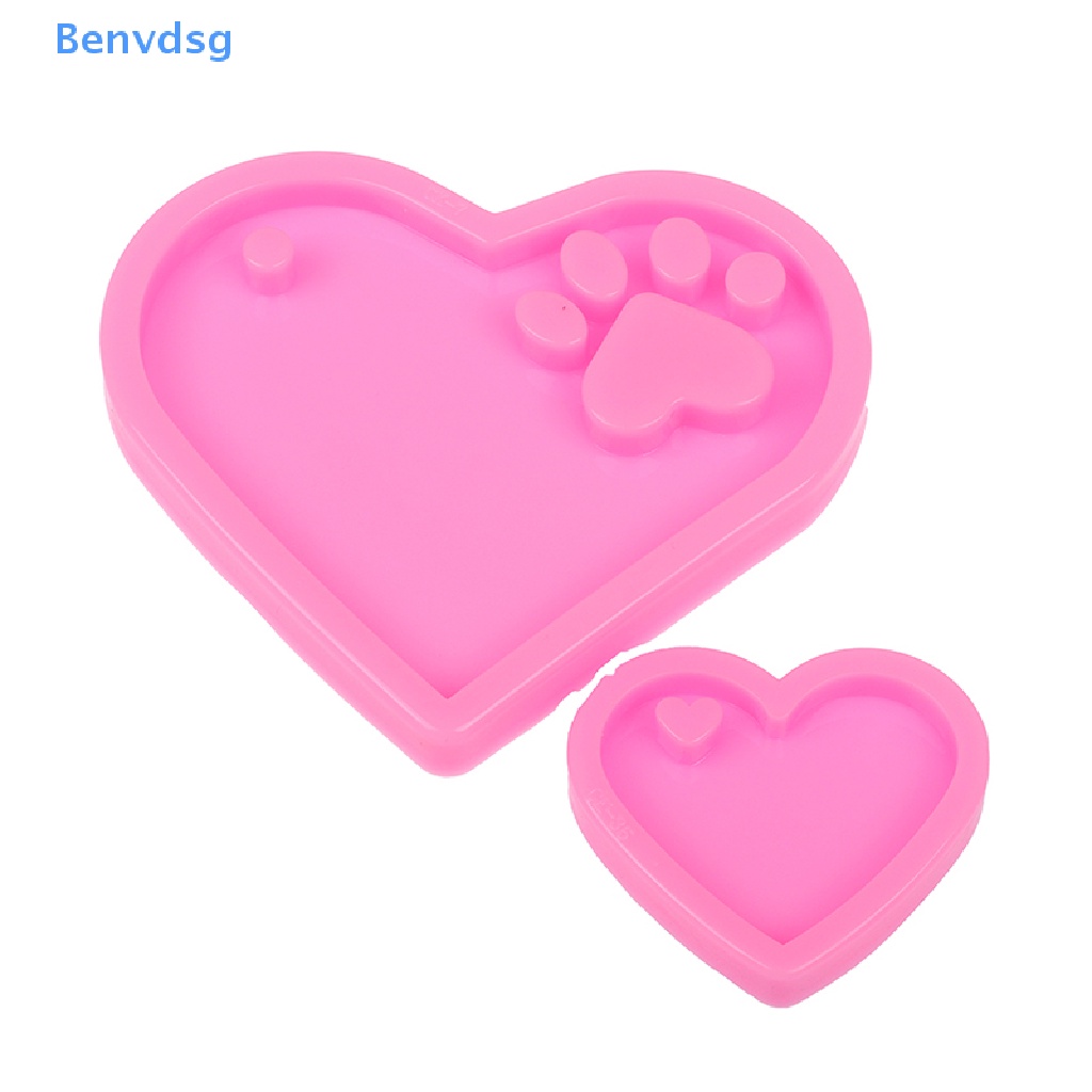 Khuôn silicone Hình Trái Tim Làm Móc Khóa DIY