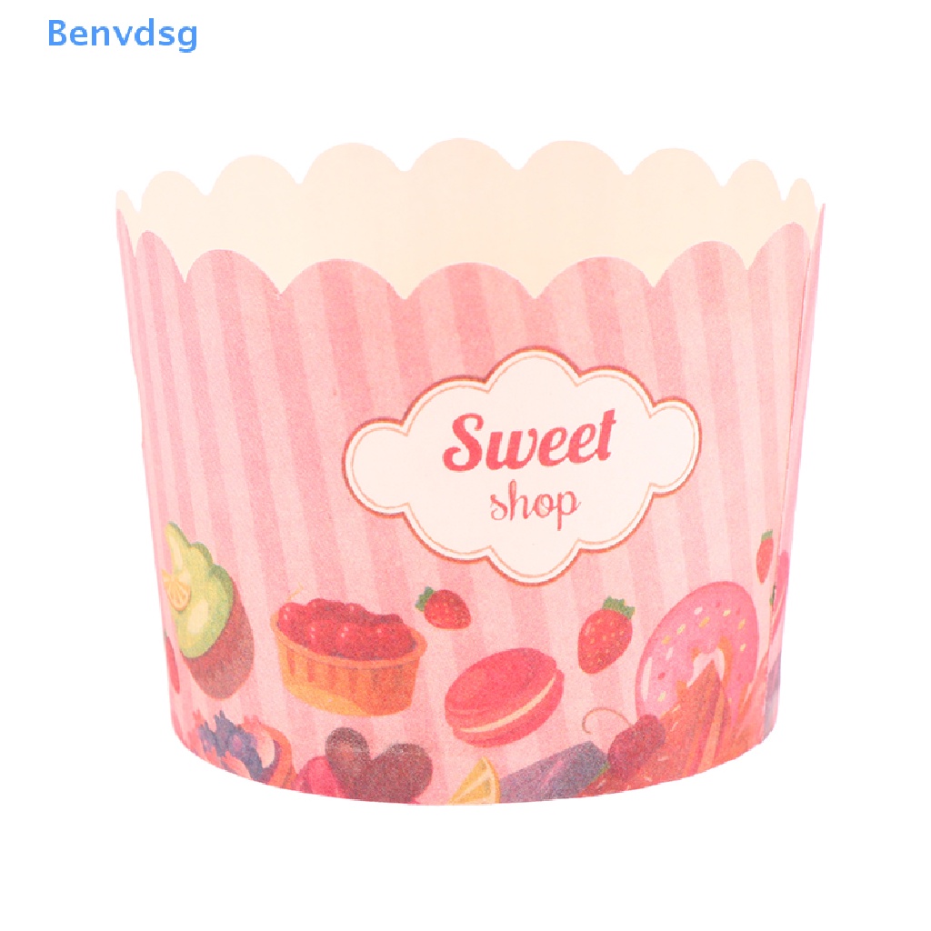 Set 50 Cốc Giấy Đựng Bánh Cupcake Muffin Tiện Dụng