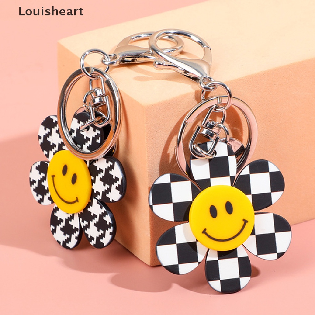 Móc Khóa Hình Mặt Cười Louisheart Màu Vàng Thời Trang Dành Cho Nam Nữ