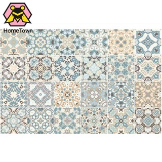 Set 24 miếng dán tường giả gạch chống thấm nước trang trí nhà bếp / phòng tắm