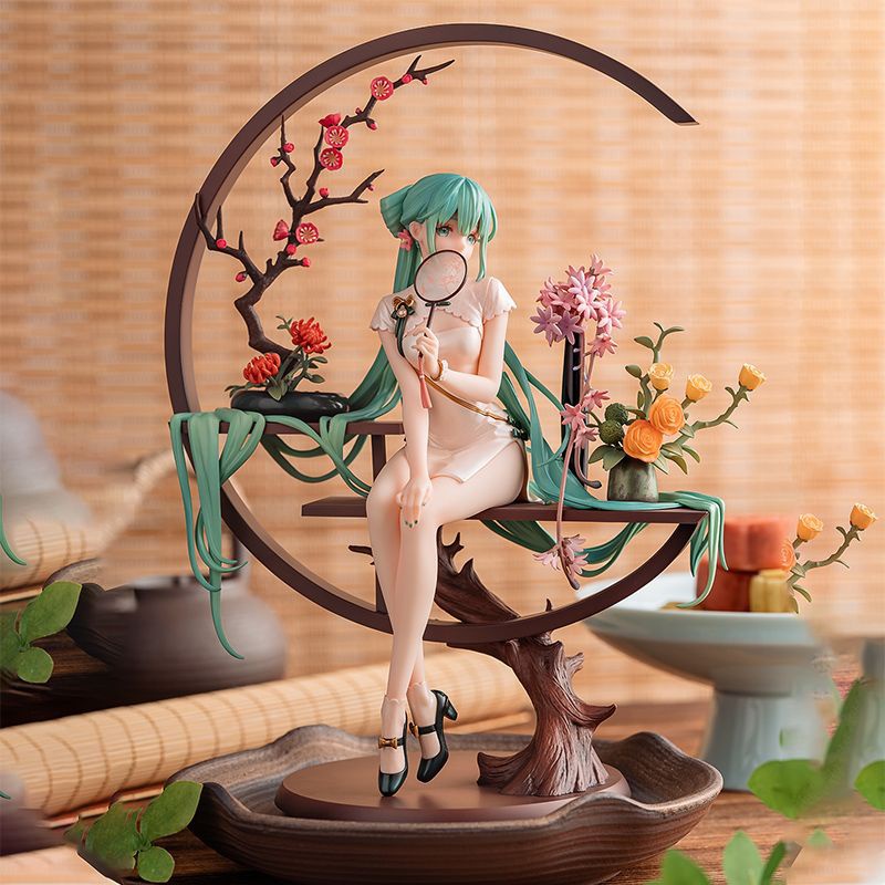 Mô Hình Nhân Vật Nữ Anime Mặc Sườn Xám Shaohua Hatsune Miku