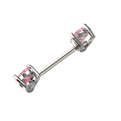 1 Khuyên Nhũ Hoa Bằng Thép Không Gỉ Hình Trái Tim