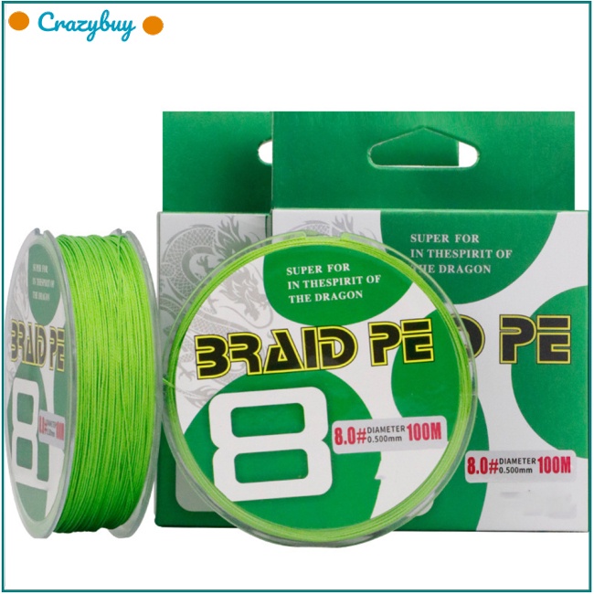 Cr Cuộn Dây Câu Cá Bện 8 Sợi Dài 100M Bằng Pe