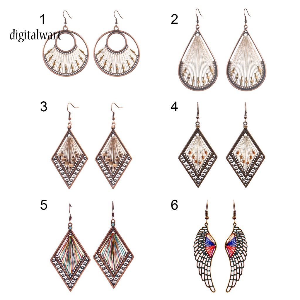 Kỹ Thuật Số| 1 Đôi Bông Tai Hình Giọt Nước Phong Cách Bohemian Dành Cho Nữ